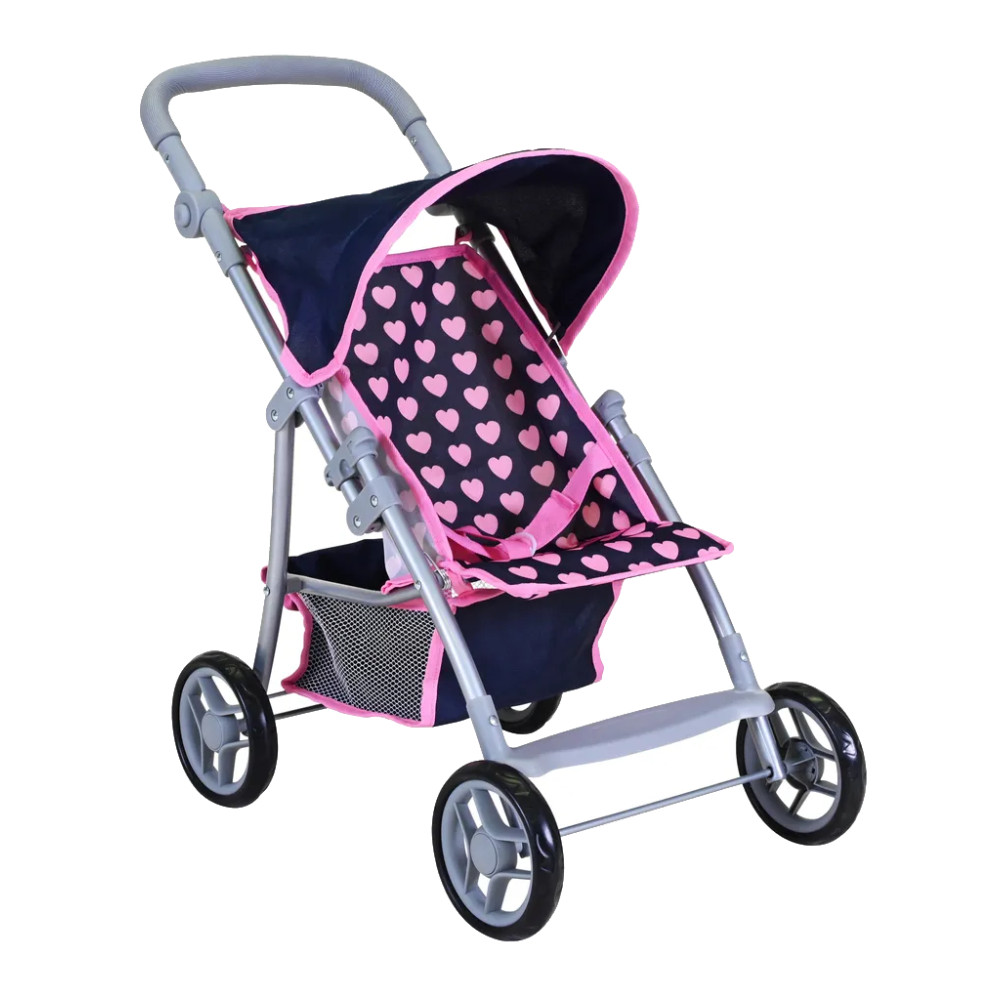 Wózek spacerówka Liba dla lalek Pink Hearts Knorr Toys 16841